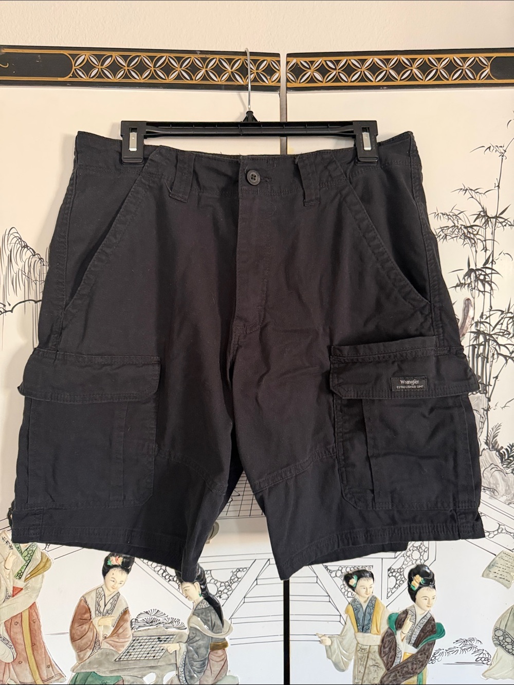 Men's Black Cargo Shorts